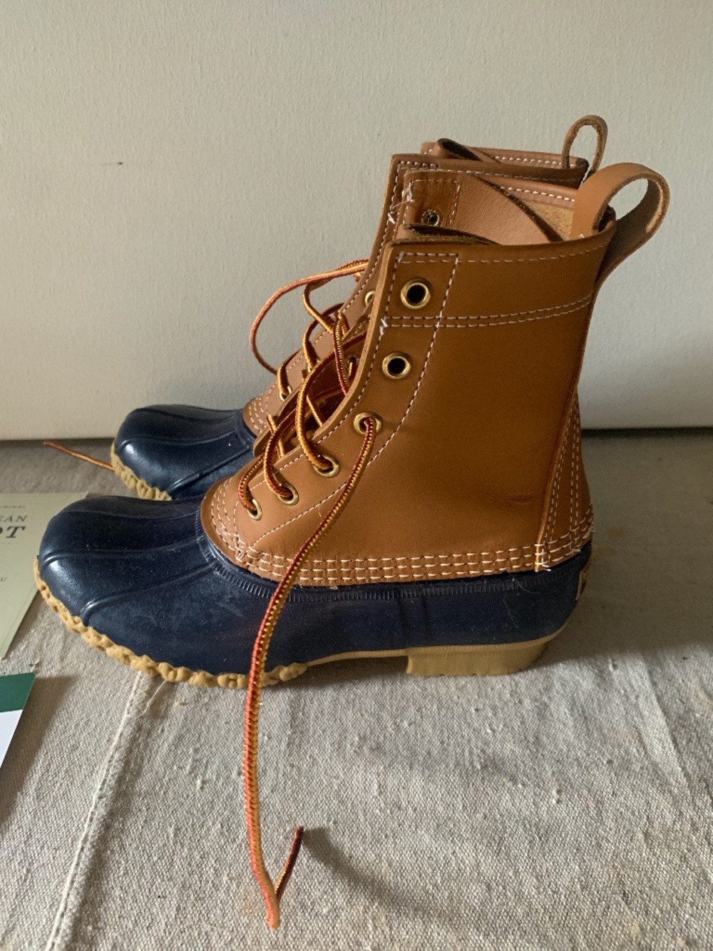 L.L. Bean Navy Boots 7M NEW